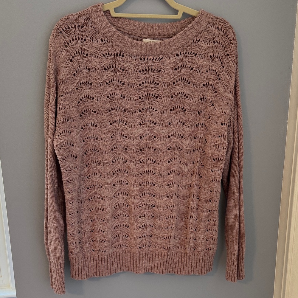 Maurices Dusty Pink Crew Neck Sweater